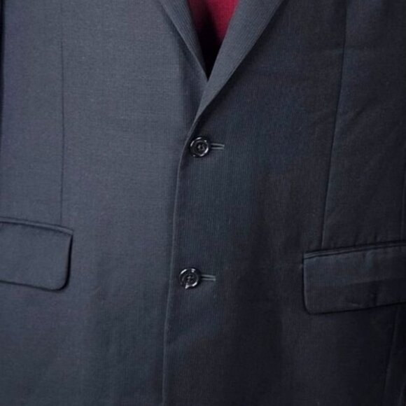 Jos. A. Bank Dark Navy Wool Two Button Signature Suit Coat Blazer Jacket 40S - Picture 3 of 8